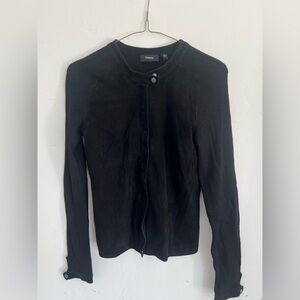 Theory Goat Suede Jacket Black size Small